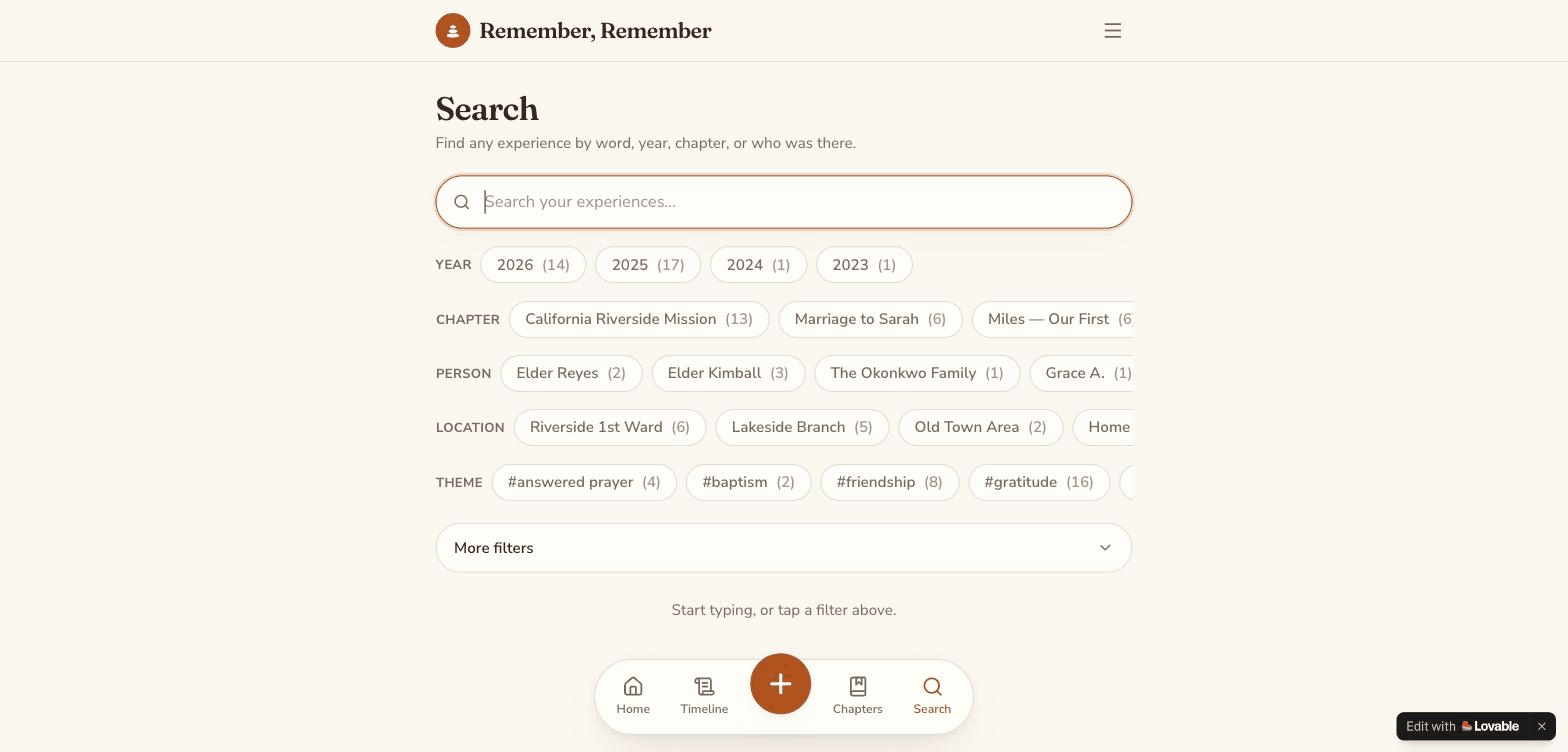 Search in action